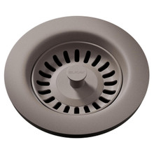 ELKAY  LKQS35SM Polymer Drain Fitting with Removable Basket Strainer and Rubber Stopper -Silvermist