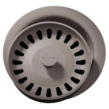 ELKAY  LKQD35SM Polymer 3-1/2" Disposer Flange with Removable Basket Strainer and Rubber Stopper -Silvermist