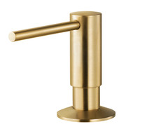 HamatUSA  170-2600 BB Soap Dispenser with Pump and Bottle in Brushed Brass