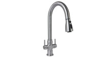 HamatUSA  TNPD-1000 PC Three Function Pull Down Two Handle Faucet in Polished Chrome