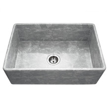 HamatUSA  CHE-3020SA-MZ Apron-Front Fireclay Single Bowl Kitchen Sink, Marble