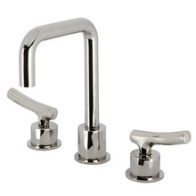Kingston Brass  KS1456TKL Hallerbos Widespread Bathroom Faucet with Push Pop-Up, - Polished Nickel