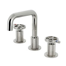 Kingston Brass  KS1416CG Fuller Widespread Bathroom Faucet with Push Pop-Up, - Polished Nickel
