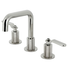 Kingston Brass  KS1416KL Whitaker Widespread Bathroom Faucet with Push Pop-Up, - Polished Nickel