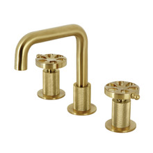 Kingston Brass  KS1417RX Belknap Widespread Bathroom Faucet with Push Pop-Up, - Brushed Brass