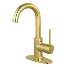Kingston Brass  Fauceture LS8432DL Concord Single-Handle Bathroom Faucet with Push Pop-Up, - Polished Brass