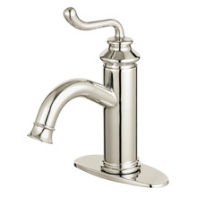 Kingston Brass  Fauceture LS541RLPN Royale Single-Handle Bathroom Faucet with Push Pop-Up, - Polished Nickel