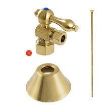 Kingston Brass  CC53307TKF20 Traditional Plumbing Toilet Trim Kit, 5/8" x 3/8" O.D. Comp, - Brushed Brass