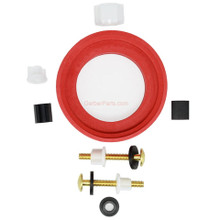 Gerber  G0099856 Tank to Bowl Assembly Kit Includes Gasket (Red) Tank Bolts Channel Pads and Wing Nuts for Avalanche AV2889X WS2889X & LS28890 Tanks