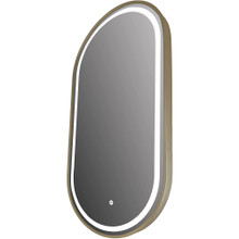 Vanity Art  VA28Y-G Large Frameless Oval Led Wall Mounted Bathroom Vanity Mirror In Gold