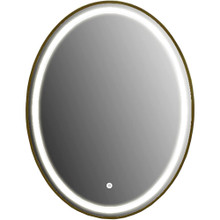 Vanity Art  VA31E-G Large Frameless Oval Led Wall Mounted Bathroom Vanity Mirror In Gold