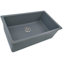 Ruvati  30-inch Fireclay Undermount / Drop-in Topmount Kitchen Sink Single Bowl - Blue- RVL3030LU