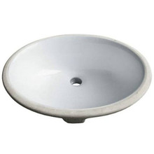 Madeli Cb-16-wh Ceramic Basin Size Undermount Sink 18 1/2" X 15 3/16" X 7 1/2" D With Overflow - White