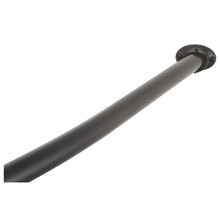Kingston Brass CC3175 Edenscape Wall Mount Adjustable Single Curved Shower Curtain Rod - Oil Rubbed Bronze
