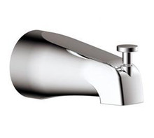 Aquabrass 10332BN 5" 1/4 Round Tub Spout With Diverter - Brushed Nickel