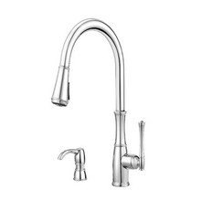 Price Pfister GT529-WH1C Wheaton Pull-down Kitchen Faucet & Soap Dispenser - Chrome