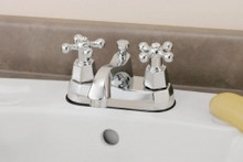 Cheviot 5236-CH Two Handle Centerset Lavatory Faucet with Cross Handles - Chrome