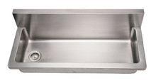 Whitehaus WHNCMB4413 44" Noah's Collection Commercial Utility Sink - Brushed Stainless Steel