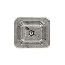 Whitehaus WH693ABL 14 3/4" x 12 3/4" Rectangular Drop-in Bar Prep Sink Smooth Surface - Polished Stainless Steel