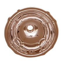 Whitehaus WH613CBL 17 1/2" Round Fluted Design Drop-in Bathroom Sink With Overflow - Polished Copper
