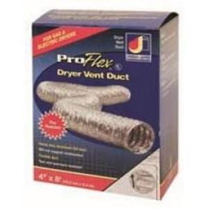 ProFlex Dryer Vent Transition Duct and clamps 4" x 5 ft