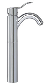 Whitehaus 3-04045C Galleryhaus Elevated Single Handle Vessel Lavatory Faucet - Chrome
