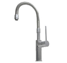 Whitehaus WHLX78558 Metrohaus Commercial Flexible Spring Spout Kitchen Faucet - Chrome