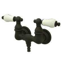 Kingston Brass 3-3/8" Wall Mount Clawfoot Tub Filler Faucet - Oil Rubbed Bronze CC33T5