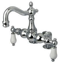 Kingston Brass 3-3/8" Deck Mount Clawfoot Tub Filler Faucet - Polished Chrome CC1094T1