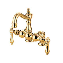 Kingston Brass 3-3/8" Deck Mount Clawfoot Tub Filler Faucet - Polished Brass