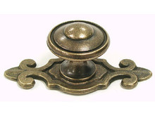Top Knobs  Britannia M31 Canterbury Cabinet Knob 1 1/4" 32mm W / Backplate  - German Bronze