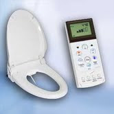 USPA 6800R-RW Hygiene Bidet Toilet Seat with Remote - Round - White