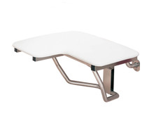 Swanstone BF-2300L  Folding Shower Seat for Left Side Wall Installation - White - 23" x 22-1/2"