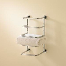 Valsan Essentials 57203NI 4-Tier Towel Rack - Shelf - Wall Mounted - Polished Nickel