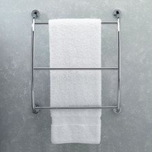 Valsan Essentials 57200CR Wall Mounted Towel Bar - Rack - Chrome
