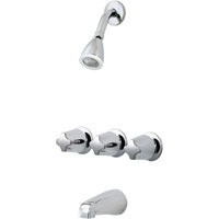 Price Pfister LG01-3210 Three Handle Tub & Shower Faucet -Chrome