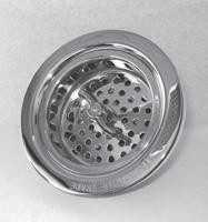 Trim To The Trade 4T-242-15 Lock Style Basket Strainer for Kitchen Sink - Gloss Black