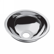 Opella 18085.045 10" Round Bar Sink - Drop In or Undermount - Polished Stainless