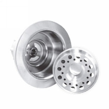 Opella 90088.045 Disposer Basket Strainer & Flange Drain Assembly - Polished Stainless