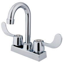 Kingston Brass Two Handle 4" Centerset Bar Faucet - Polished Chrome KB451