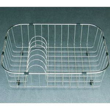 Hamat Dishes Rinsing Basket for Sink - Stainless Steel 19 1/4" x 14 1/4" x 6"