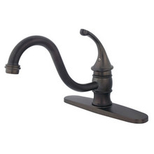 Kingston Brass Single Handle Widespread Kitchen Faucet - Oil Rubbed Bronze KB3575GLLS