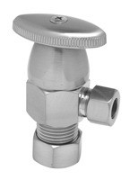 Mountain Plumbing MT6003-NL/PCP Oval Handle Angle Valve -  Polished Copper