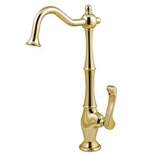 Kingston Brass Low-Lead Cold Water Filtration Filtering Faucet - Polished Brass KS1192FL