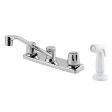 Price Pfister G135-4000 Pfirst Series Two Handle Kitchen Faucet with Side Spray - Polished Chrome