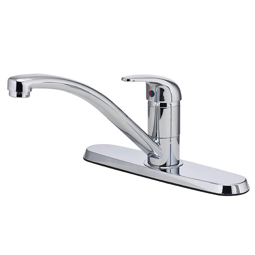 Price Pfister G1345000 Pfirst Series Single Handle Kitchen Faucet Polished Chrome