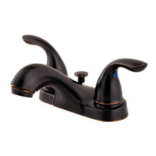 Price Pfister LG143-610Y Pfirst Series Two Handle Centerset Lavatory Faucet  and Metal Drain Assembly - Tuscan Bronze