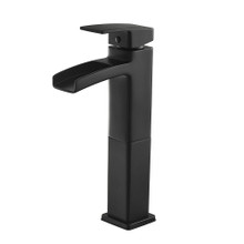 Price Pfister LG40-DF0B Kenzo Single Handle Bathroom Sink Vessel Faucet - Matte Black