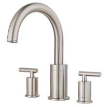 Price Pfister RT6-5NCK Contempra Deck Mounted Roman Tub Faucet Trim with Metal Lever Handles - Brushed Nickel