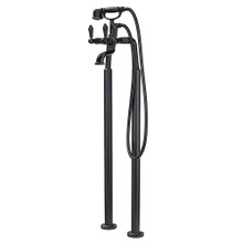 Price Pfister LG6-1TFY Traditional Floor Mounted Roman Tub Filler Faucet with Personal Hand Shower - Tuscan Bronze